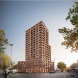 Eine Visualiserung zeigt, wie das Hochhaus am Burgtor in Dortmund aussehen soll.