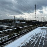 Bahnsteig am Bahnhof Haltern