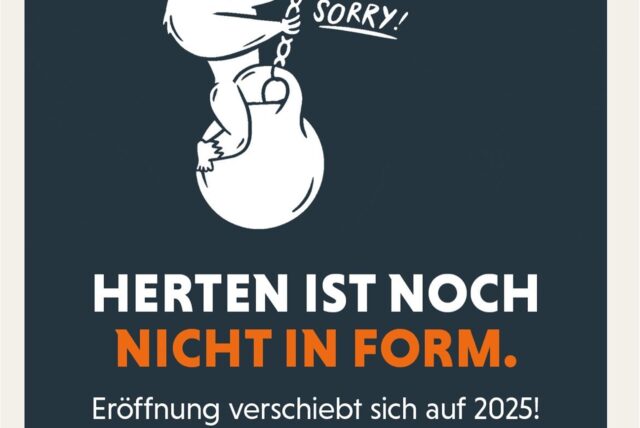 „Herten ist noch nicht in Form“ ist auf der Grafik zu lesen, mit der FitX seine Hertener Neukunden anspricht.
