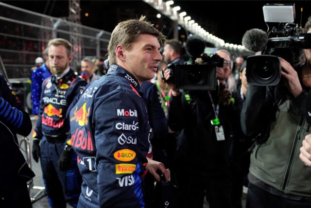 Grand Prix von Las Vegas: Der niederländische Red-Bull-Pilot Max Verstappen wird vor dem Formel-1-Rennen vorgestellt.