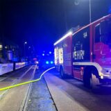 Blick auf die Einsatzstelle am Krankenhaus Philippusstift nach Essen-Borbeck.