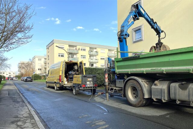 Wasserohrbruch in Dortmund-Wellinghofen im Blenkerweg