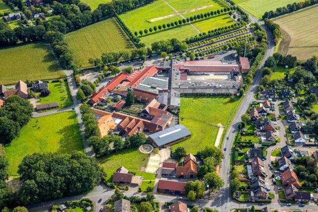 Luftbild vom Prickings Hof in Haltern.