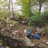 Eine illegale Müllkippe am Landwehrbach in Castrop-Rauxel in der Nähe des Fuhrpark-Gammel-Geländes: Immer wieder sieht es hier so schlimm aus.