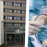 Die Montage zeigt das EvK Castrop-Rauxel und eine Knie-Operation.