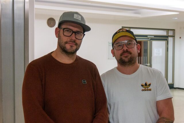 Patrick Barciaga und Frank Niggemeyer, Eltern von Schülern der Christy-Brown-Schule in Herten-Langenbochum.