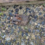 Rippenplatte im Gleisbett