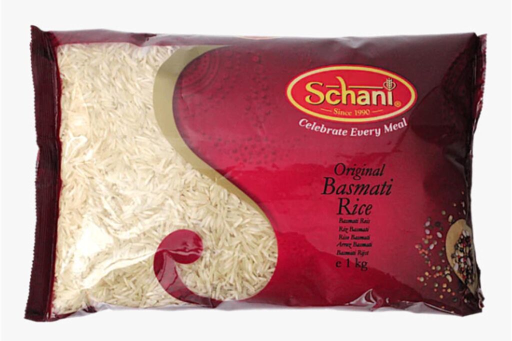 Ein Beutel Basmati-Reis der Marke Schani, für den es eine Rückrufaktion gibt. Ein Beutel Basmati-Reis der Marke Schani, für den es eine Rückrufaktion gibt.