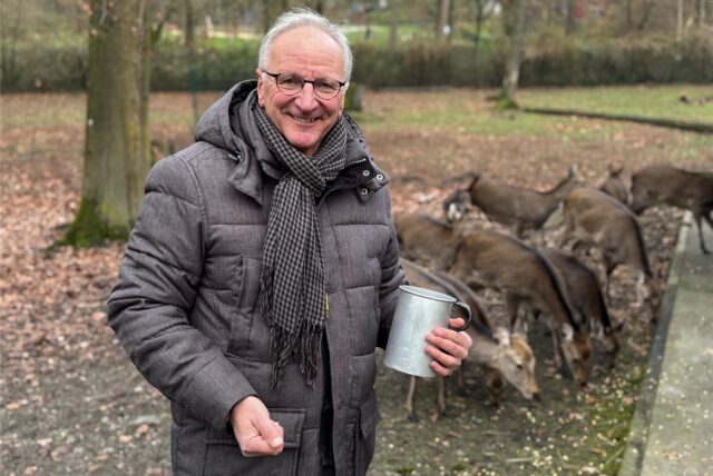 Wolfgang Bläss ist für die Lions aktiv und verbringt überdies als Vorsitzender und Kümmerer zugleich viel Zeit im Wildgehege des Fördervereins Grutholz.