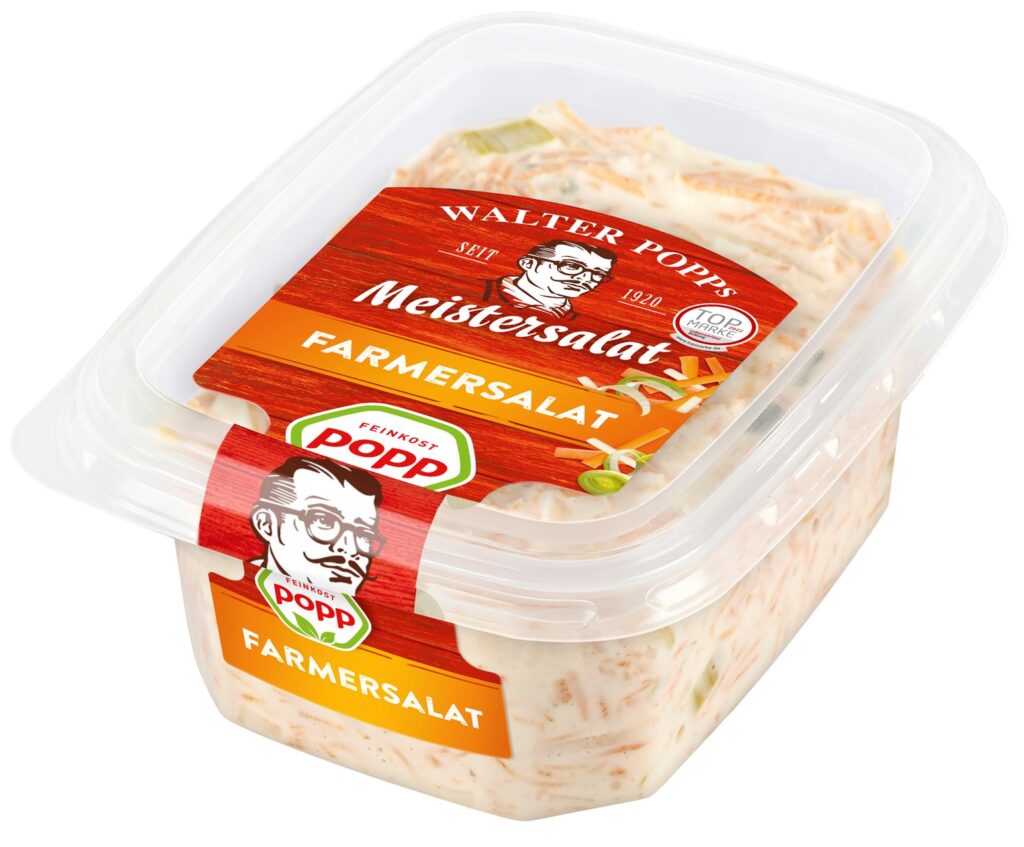 Ein Becher des Farmersalates von Popp, für den es eine Rückrufaktion gibt. Ein Becher des Farmersalates von Popp, für den es eine Rückrufaktion gibt.