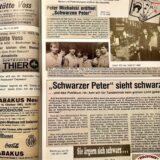 Die Bildkombi zeigt Rüdiger Sander aus Recklinghausen und eine Beispielseite aus seinem neuen Buch.