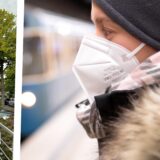 Links Dr. Markus Böddeker, Hausarzt aus Marl, rechts eine Frau mit FFP2-Maske.