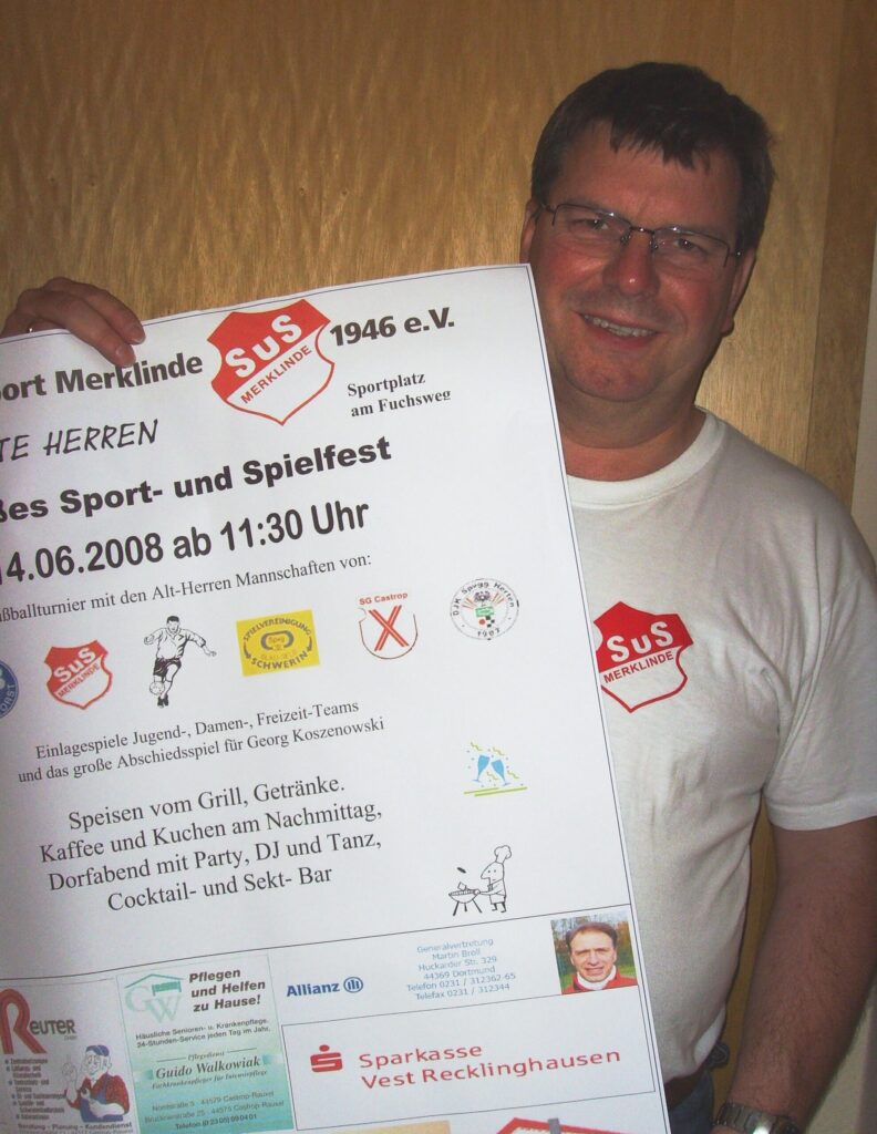 Die Altherren-Abteilung der Fußballer des SuS Merklinde ist schon seit Ewigkeiten ein Betätigungsfeld für Willi Müller. Die Altherren-Abteilung der Fußballer des SuS Merklinde ist schon seit Ewigkeiten ein Betätigungsfeld für Willi Müller.