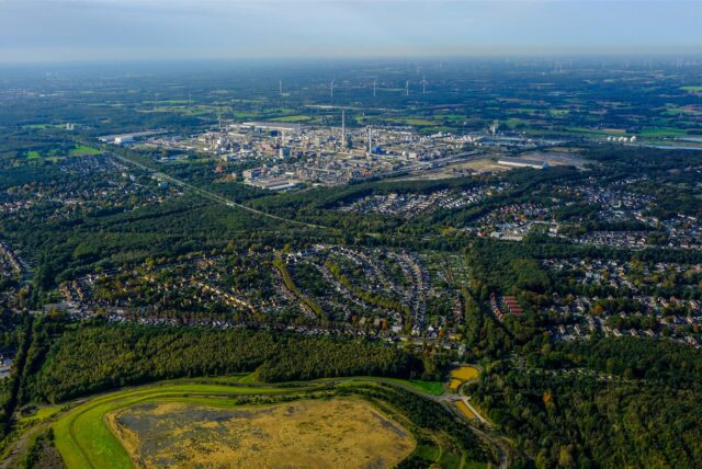 Der Chemiepark aus der Luft.