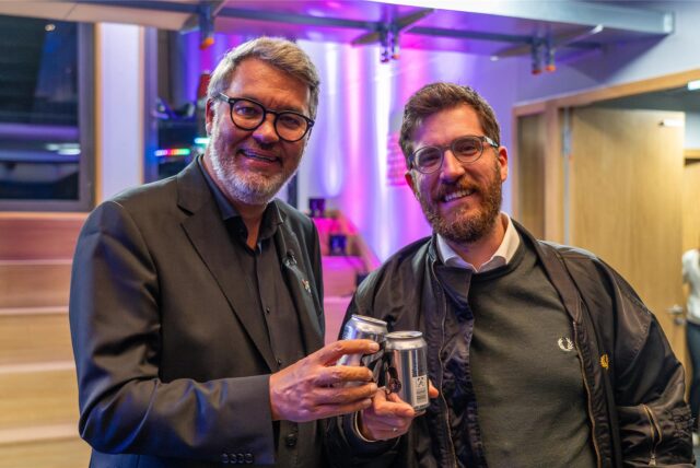 Thomas Westphal und Jan-Henrik Gruszecki nach einem Bürgerdialog zur Speicherstraße Ende November in der Theater-Akademie.