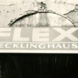 Eingangsschild am ehemaligen Flexi in Recklinghausen, Kult-Kneipe in den 80er-Jahren in der Region.