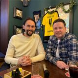Neven Subotic und Sascha Staat beim „Sportsman Dinner“ im „The Londoner“ am Mittwochabend (18. Dezember)