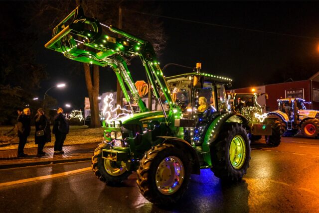 Lichterfahrt Traktor