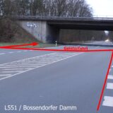Verkehrsführung für Radfahrer.