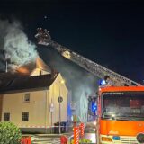 Dachstuhlbrand Recklinghäuser Straße in Datteln am 19.12.2024