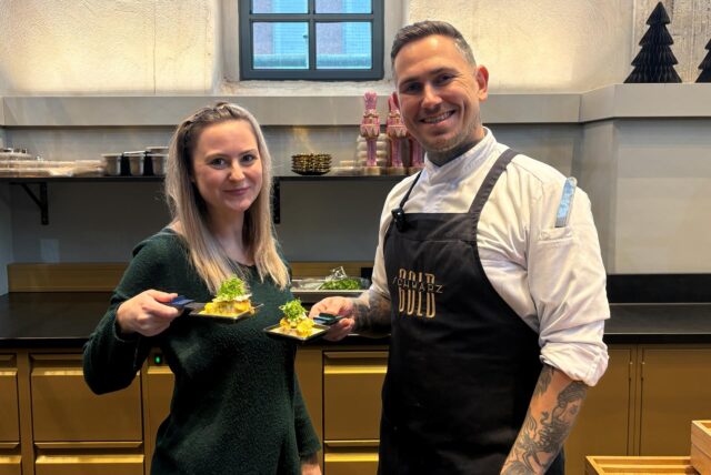 Pierre Beckerling kocht im SchwarzGold auf Kokerei Hansa in Dortmund.