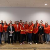 Vertreter der DLRG-Ortsgruppen aus Waltrop, Datteln, Bottrop, Dorsten, Gladbeck, Haltern, Herten, Marl, und Recklinghausen in der Stadthalle Waltrop.