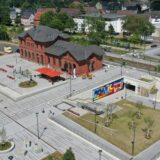 Der Dorstener Bahnhof aus der Vogelperspektive