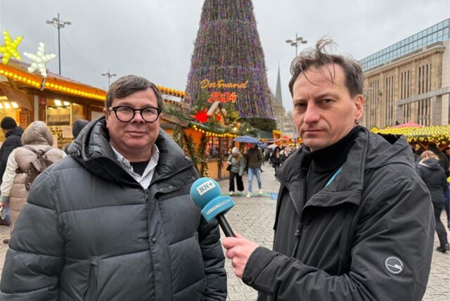 Patrick Arens, Sprecher der Schaustelle auf dem Weihnachtsmarkt Dortmund, spricht im Interview über den Tag nach dem Anschlag in Magdeburg.