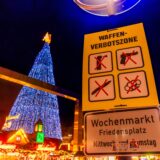 Bild vom Weihnachtsmarkt in Dortmund. Auf dem Hansaplatz gilt ein Waffenverbot.