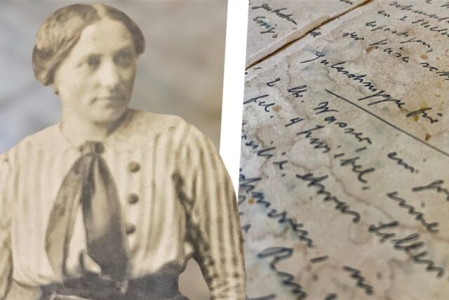 Lehrerin Paula Grieseholt im Jahr 1917. Das Foto entstand für eine Bescheinigung der Gemeindeverwaltung Altlünen. Erst als sie ihrem Leben eine 180-Grad-Wende gegeben hatte, trug sie In ihr Notizbuch das Rezept für eine Gulaschsuppe ein, die später zur Weihnachtssuppe ihrer Familie werden sollte.