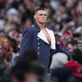 Wrestling-Star Gunther in einer WWE-Arena in den USA.