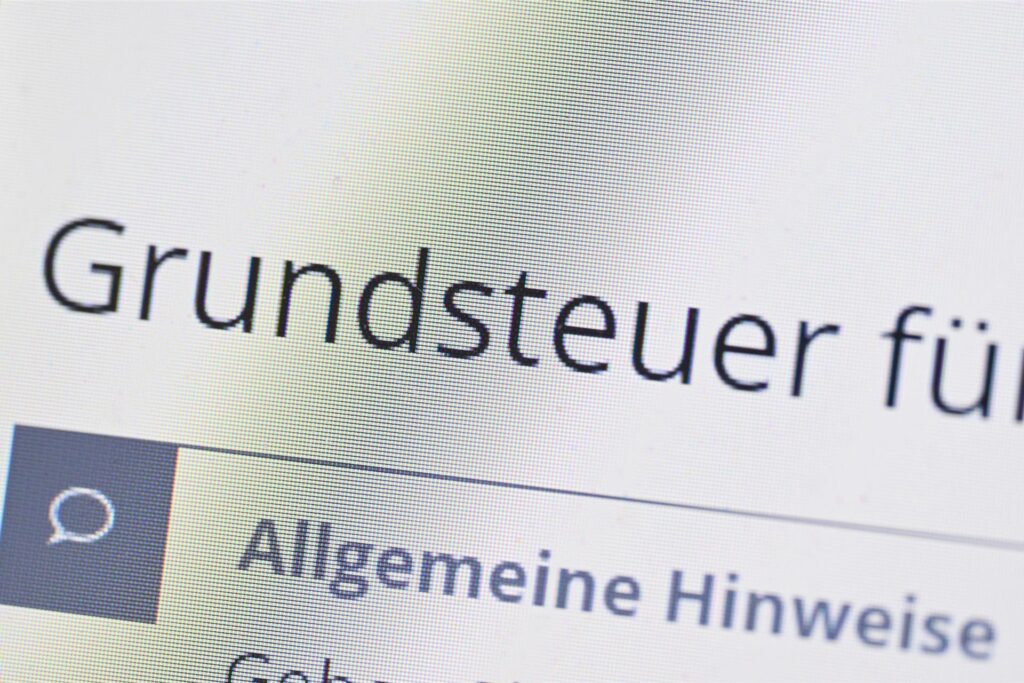 Grundsteuer ändert sich. Grundsteuer ändert sich.