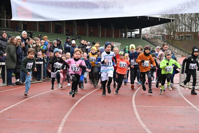 Der Bambini-Lauf gehörte auch bei der 37. Auflage des Recklinghäuser Silvesterlaufs zu den Höhepunkten.