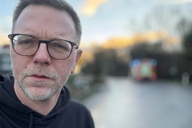 Sturmtief Bernd fegte am 6. Januar 2025 durch Castrop-Rauxel. Unsere Reporter waren bei verschiedenen Einsätzen vor Ort, hier Tobias Weckenbrock an der Mengeder Straße.