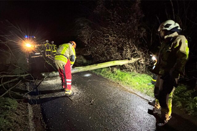 Die Feuerwehr war am Michaelisweg in Lembeck im Einsatz.