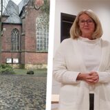 Waltroper Kirchplatz und Nicole Moenikes vom Stadtmarketing Waltrop