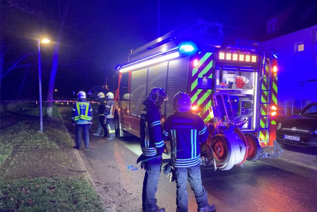 Einsatzkräfte der Hertener Feuerwehr