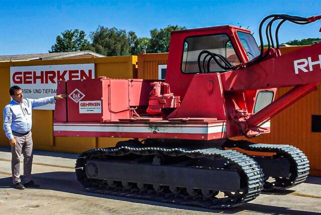 Der Bagger des Modells RH5 in Dortmund.