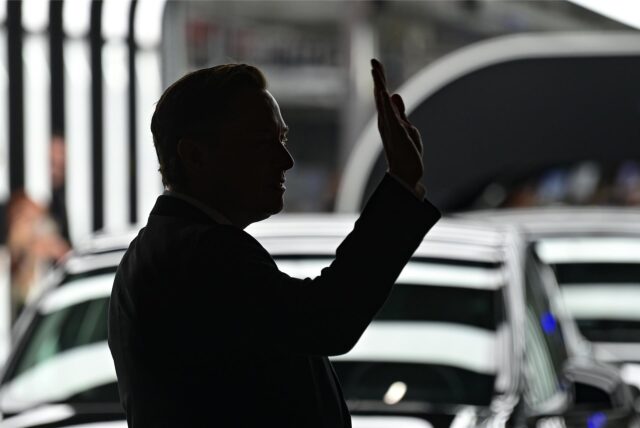 Elon Musk, Tesla-Chef, nimmt an der Eröffnung der Tesla-Fabrik Berlin-Brandenburg teil.