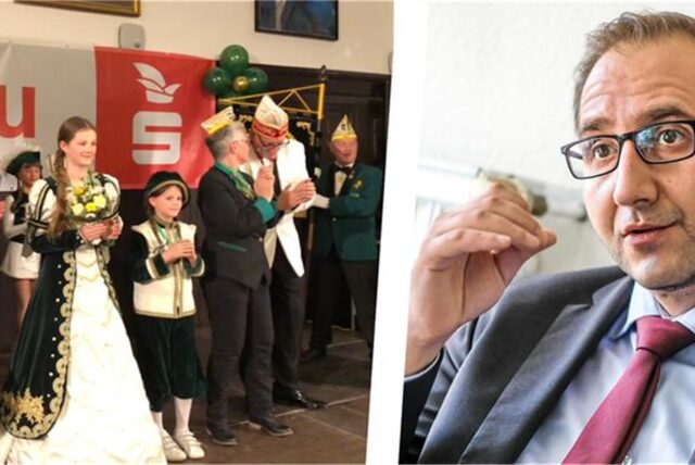 Eine Montage aus der Recklinghäuser Kinderprinzessin Felicitas I. (links) und dem Vorsitzenden des CVR Daniel Rabe.