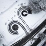 Die Schneelandschaften aus der Luft.