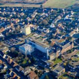 Blick von oben auf das Gelände des Sixtus-Hospitals