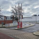 Auffahrt zum Parkdeck der Dattelner Stadtgalerie.