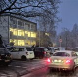 Morgendliche Rush Hour in der Lunastraße