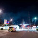 Polizeibeamte bezogen am Montagabend (13.1.) Stellung am Chemiepark.