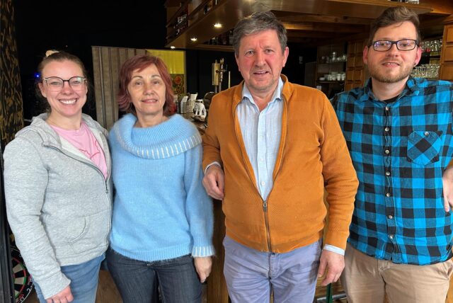 Vanessa Greef, Jorde Jovanoski, Simon Jovanosk und David Wäscher (von links)