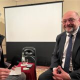 Wir haben Martin Schulz nach seiner Rede in der Waltroper Kulturforum Kapelle getroffen.