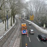 Eine Sperrung auf der B1 in Dortmund