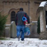Obdachloser im Winter in Dortmund