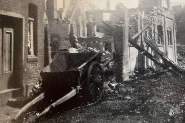 Von Bomben zerstörte Häuser in Haltern